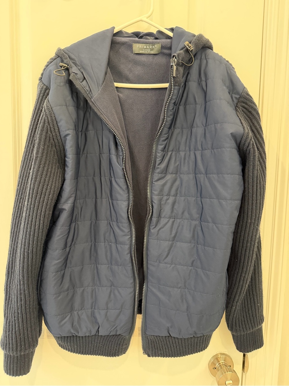 Primark Navy Hooded Fleece Jacket